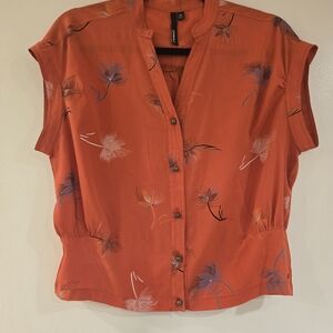 O'Neill Orange Floral Blouse